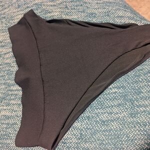 Aerie Midnight Ribbed Bikini Bottom